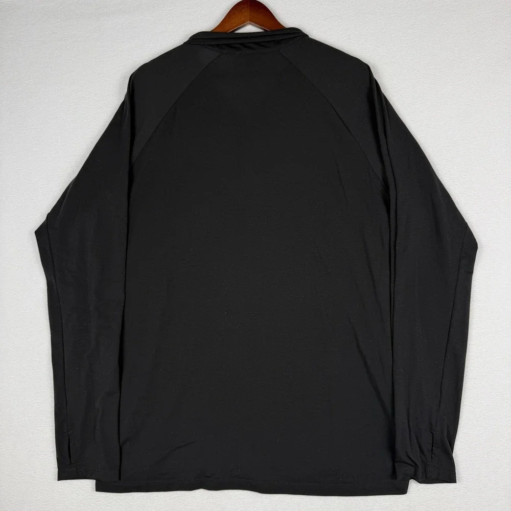 The North Face Wander 1/4 Zip Pullover Mens XL Black Thumbhole NF0A5371 Gorpcore
